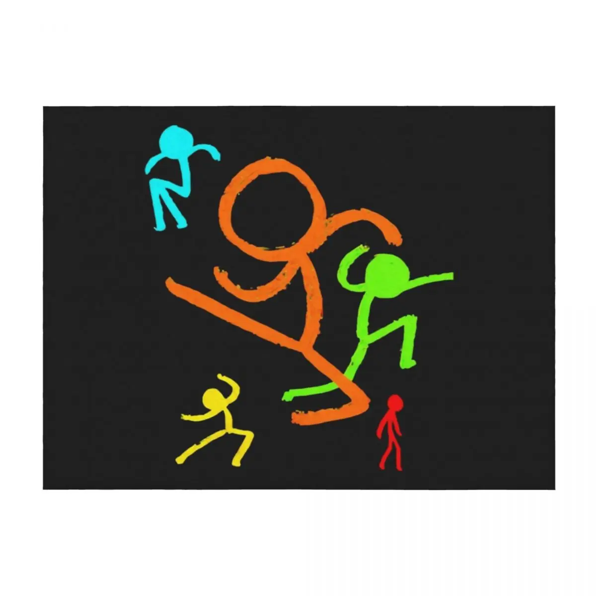 

Alan Becker Five Stick Figures Classic Throw Blanket Soft Beds warm winter Plaid Beautifuls Blankets