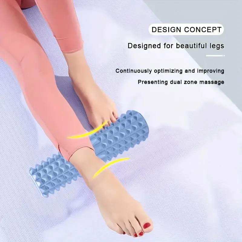 1pc Mini Yoga Massage Wheel Column, Deep Tissue Foam Roller, Suitable For Body Relieve, Muscle Soreness, Pilates