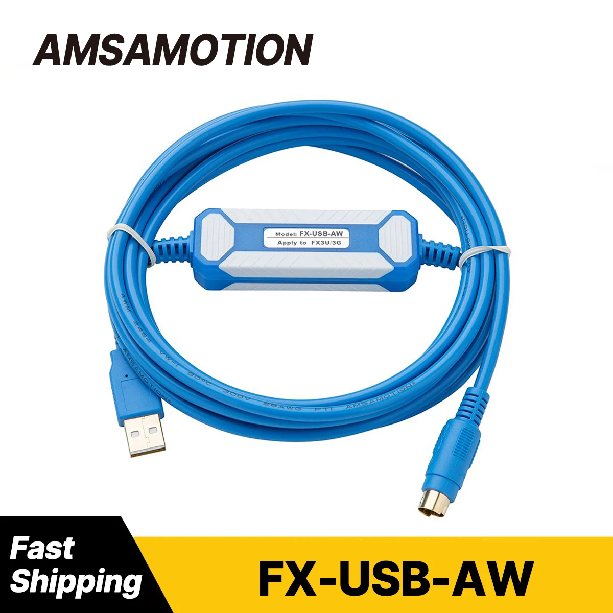 FX-USB-AW Suitable for Mitsubishi PLC Programming Cable FX/1N/2N/3U/3G Series Data Download Cable