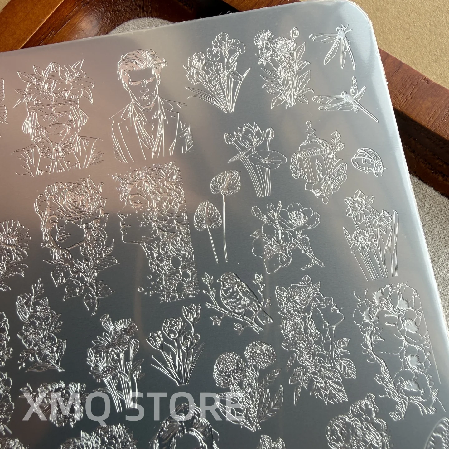 XMQ NAIL ART STAMPING PLATES BIRDS BUTTERFLY TEMPLATES FLOWERS IMAGEPLATES view 3