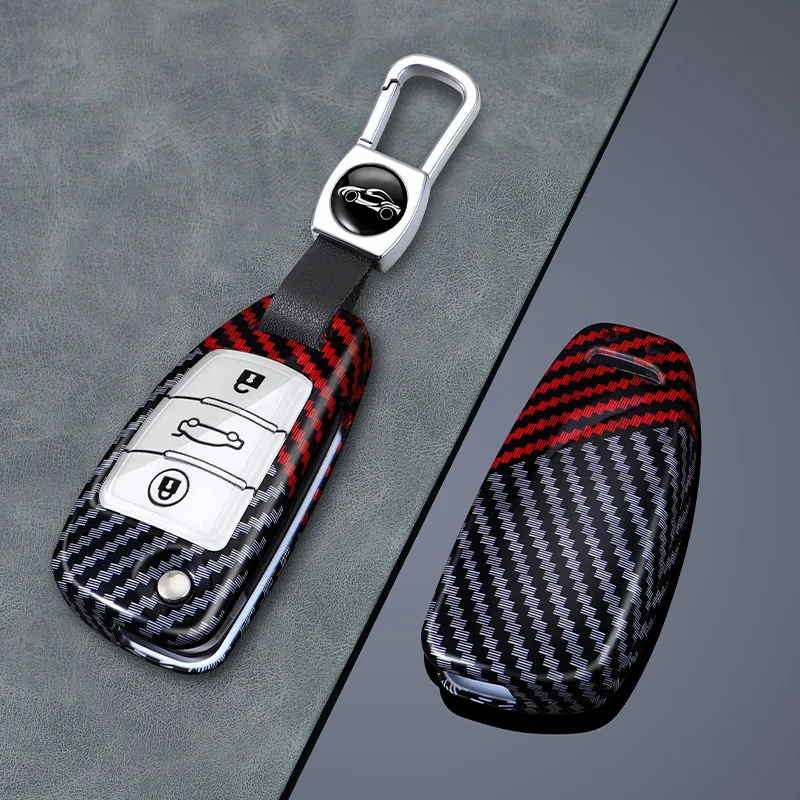 

3 Buttons for JAC S2 Refine S3 S4 S5 S7 R3 A5 7 T40 S5 X4 R3 SEI 3 2017-2020 Carbon Fiber folding Car Key Case Cover Keychain