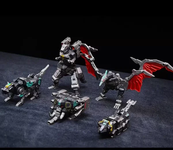 متوفر في المخزون Lucky Cat MICRO COSMOS MC-05 dragon King MC03 MC-03B BEAST LORD Dragon Cesar Megazord مجموعة ألعاب شخصيات الحركة