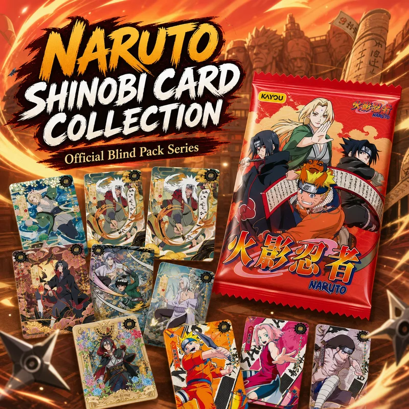 Genuine Kayou Naruto Cards Box Anime Figure Card Booster Pack Sasuke Collection Flash Card Toy Surprise Birthday Christmas Gift