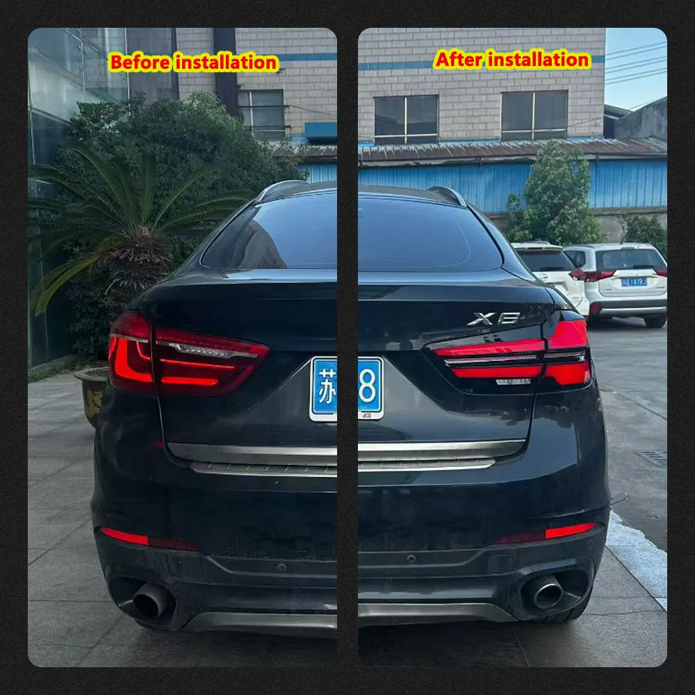 For BMW X6 F16 2015-2019 Taillight Modification Led Driving Lights Brake Lights Turn Signals Car Tail Back Light Accessory