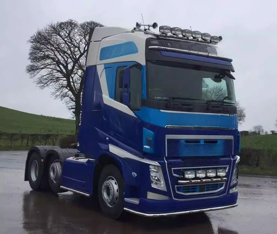 Accesorios de luz inferior delantera LED CNC de aleación de aluminio para camión Tamiya RC 1/14, remolque volquete Volvo 56360, piezas de mejora de coche DIY