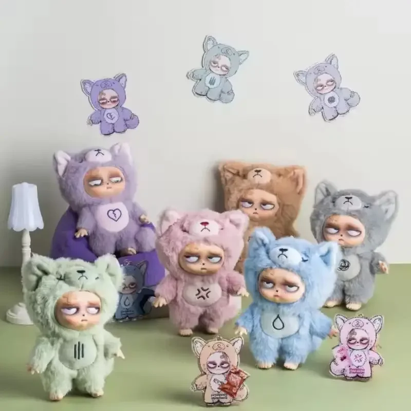 متوفر في المخزون سلسلة Grumpipi الأصلية بدون نوم صندوق أعمى دمية من الفينيل شخصيات الحركة Kawaii دمى جميلة صندوق غامض قلادة ديكور اللعب