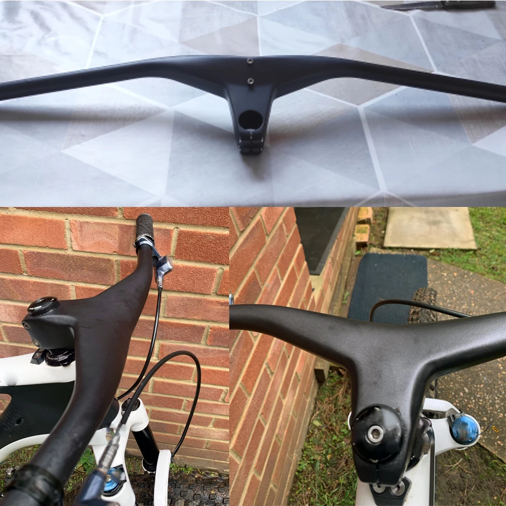 RXL SL MTB Carbon Integrierter Lenker und Vorbau 28,6mm-17 Grad 760/780/800mm Mountainbike-Lenker für Fahrrad MTB Lenker – Detail 7