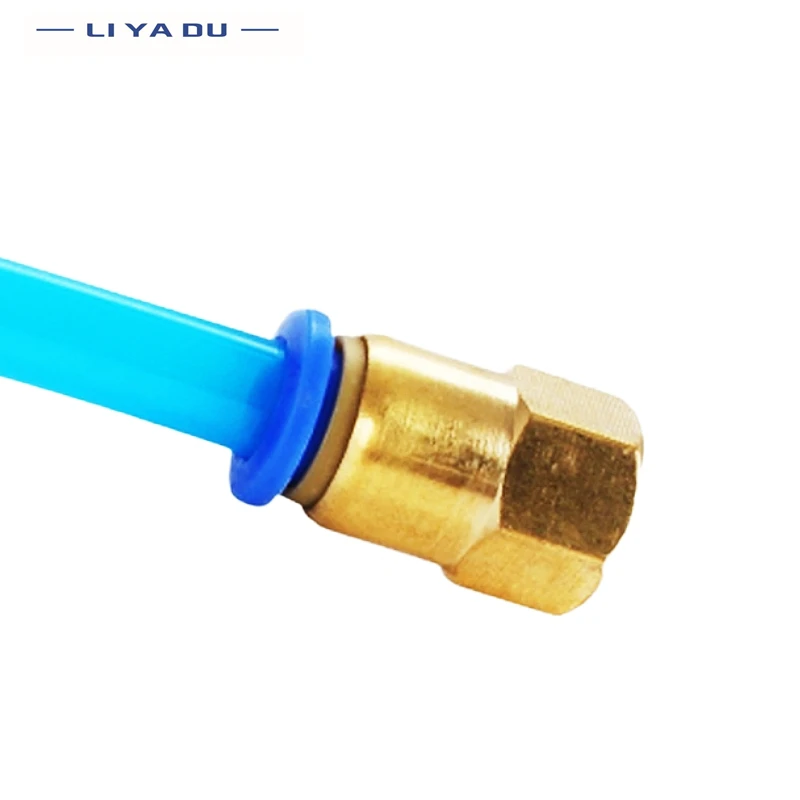 1/10pcs PCF Air Pipe Fitting 4 6 8 10 12mm Hose Tube 1/8 3/8 1/2 1/4 BSP Female Thread Brass Pneumatic Connector Quick Joint