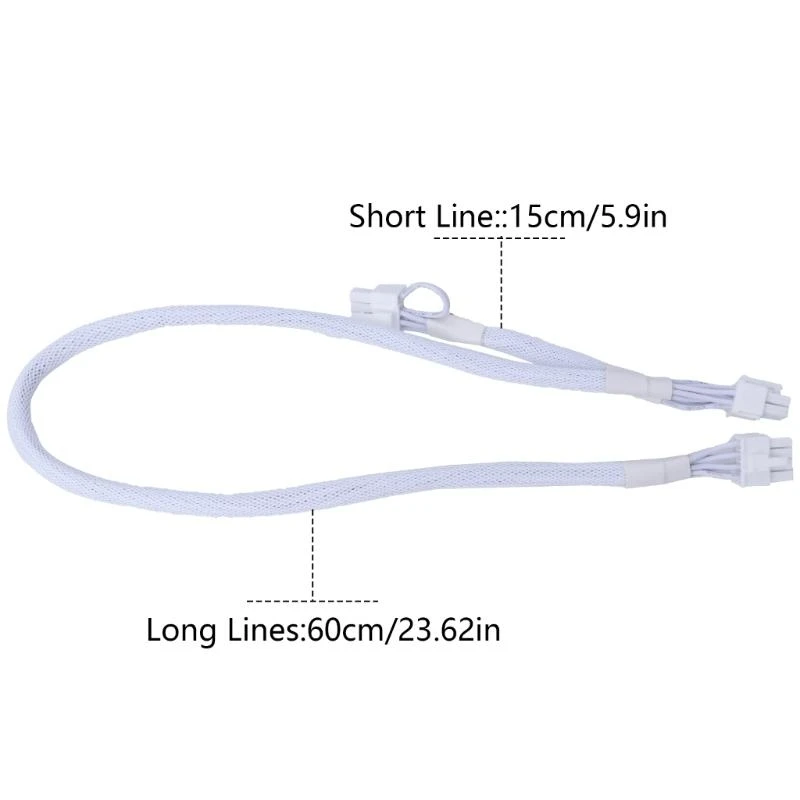 R53C GPU PCIe 8 pin a doble 8 pin (6+2) Adaptador cable extensión masculina PCIe