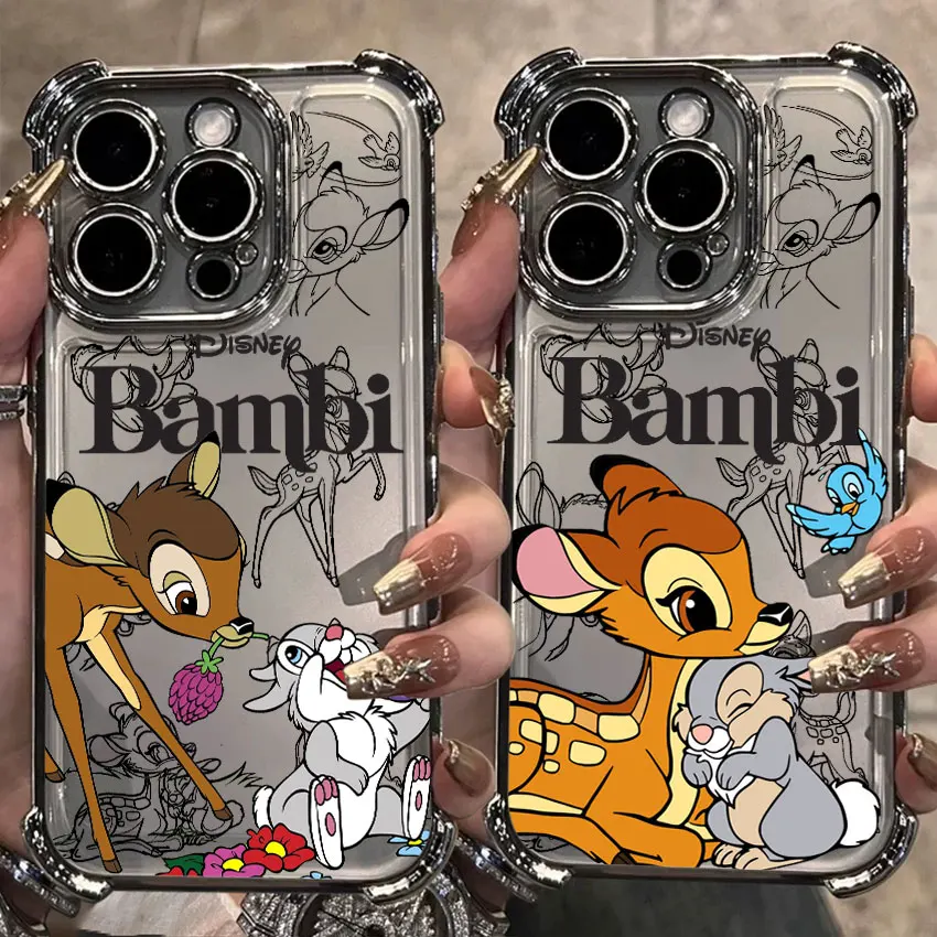 

Bambi Thumper Cartoon For Samsung Galaxy A56 Case A55 A54 A52 A53 5G A36 A34 A35 A33 A50 A73 A26 A25 A16 A06 Silver Phone Cover