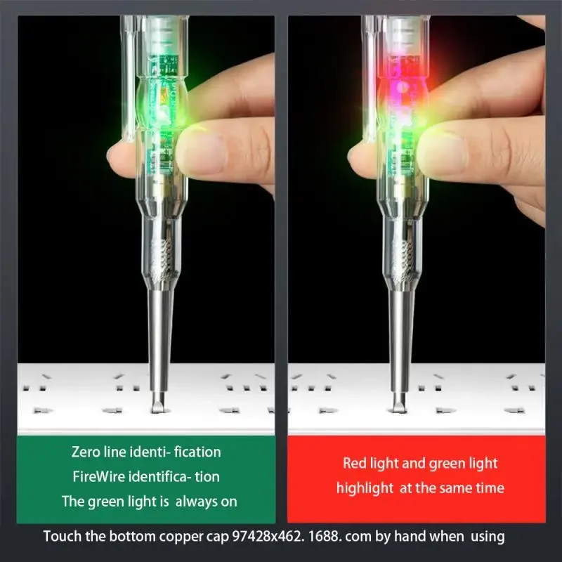 Intelligent Voltage Tester Pen AC Non-contact Induction Test Pencil Voltmeter Power Detector Electrical Screwdriver Indicator