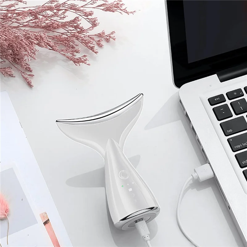 Efficiënt gezichts-nekmassageapparaat Anti-aging gezichts-nek-oogapparaat Massager Schoonheidsbehandeling Massager met 3 massagemodi