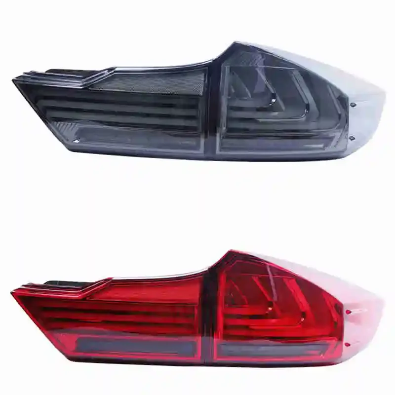Tail light assembly for Honda city 15-19 LED driving lights brake lights streamer turn lights автомобильные товары 2 pcs
