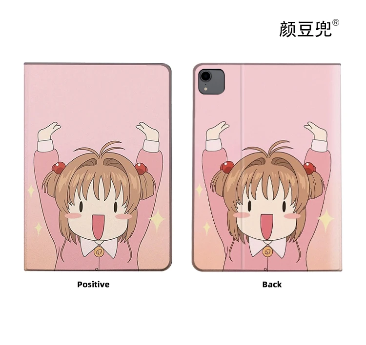 Sakura Kaart Captor Anime Voor Ipad Air 4 5 10.9 Mini 5 6 Case Luxe Siliconen Voor Pro 12.9 11 10.5 9.7 Inch Voor Ipad 10th 9th 6th