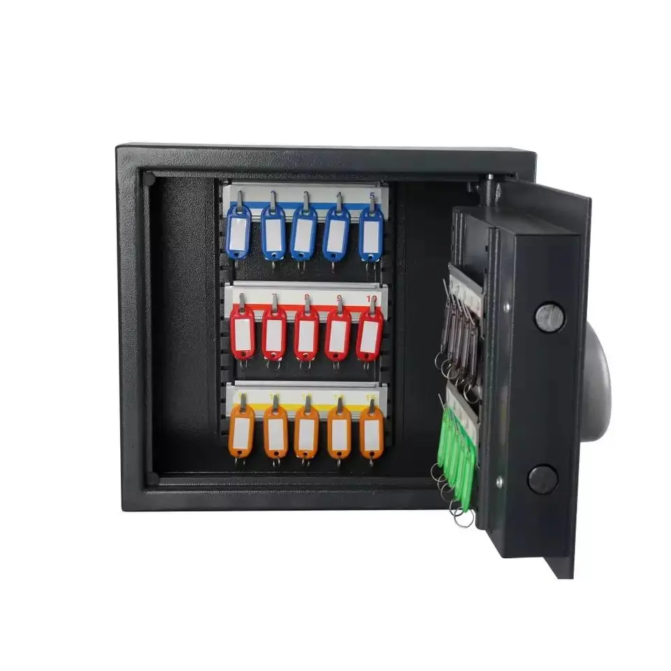 

Key Box Wall Mount Metal Digital Locking Key Cabinet Organizer Electronic Key Safe Storage Lockbox Holder