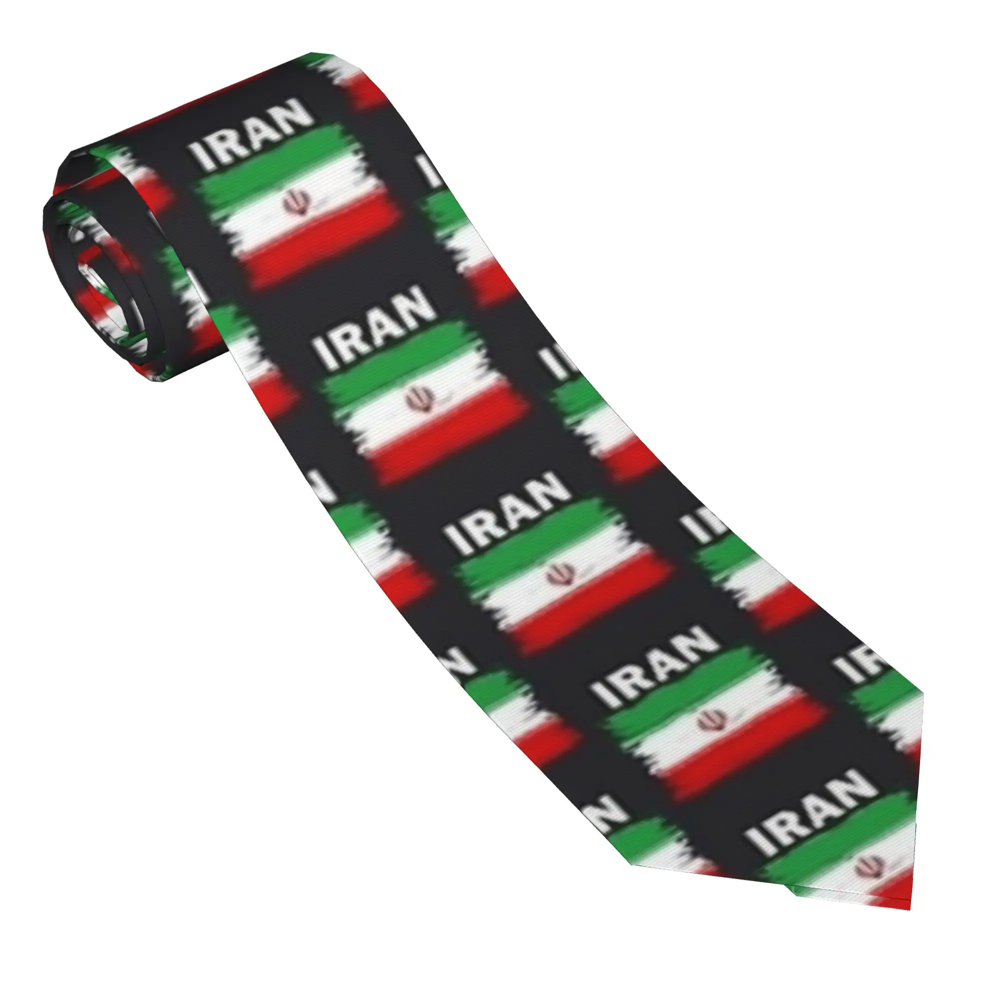 

Классический элегантный галстук с флагом Ирана для мужчин и женщин, для свадеб и вечеринок, идеальный подарок