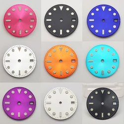 NH35 Dial 28.5mm Watch Dial Green Luminous Watch Sterile Dial Watch Parts Watch Face Suitable for NH35/NH36 Movement Custom Logo