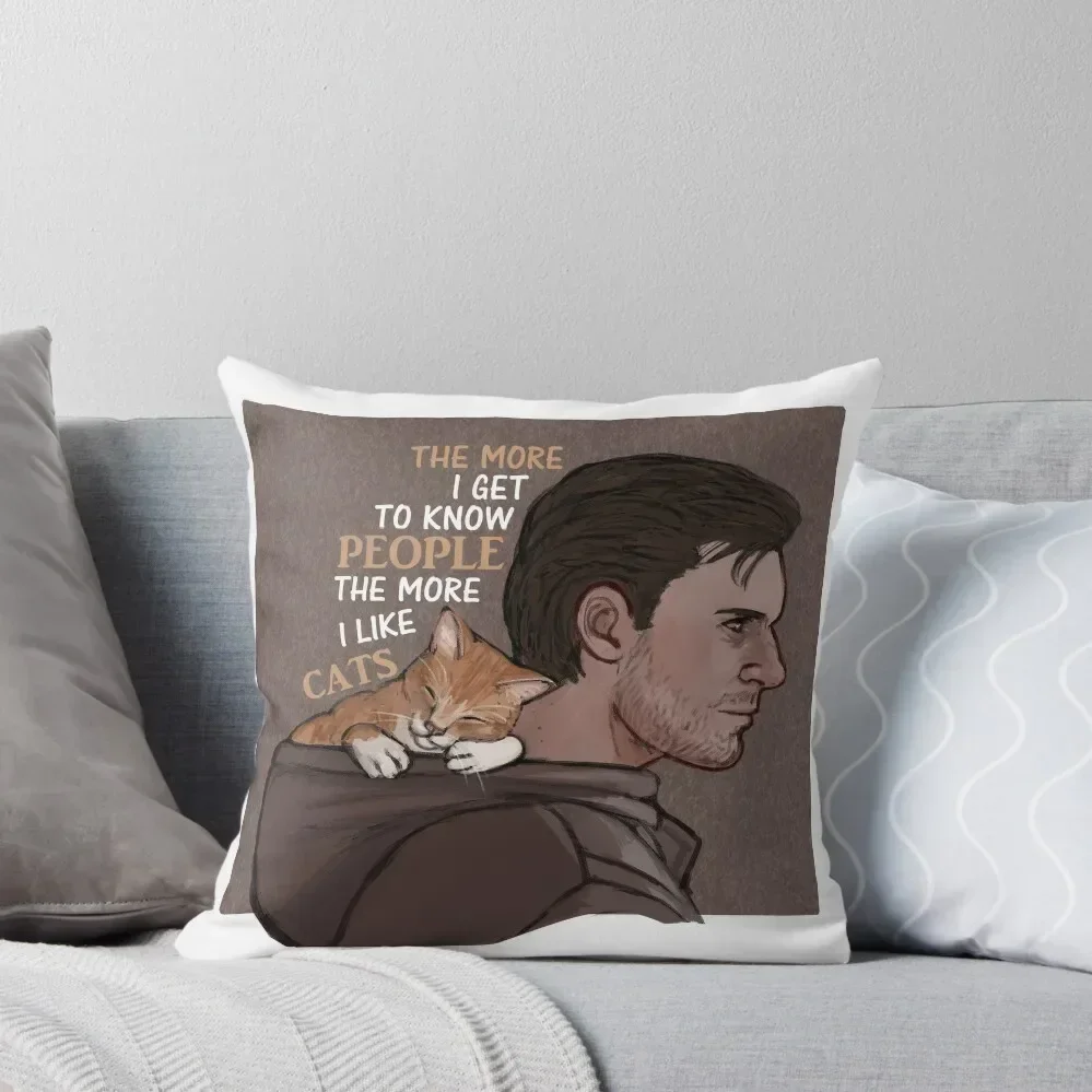 

Gavin and cats Throw Pillow Cushion Child Luxury Sofa Cushions christmas cushions covers Pillow Case Christmas pillow