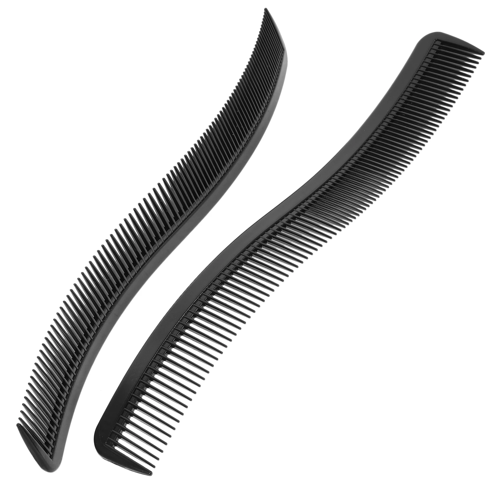 

2pcs Haircut Comb Black Double-sided Styling Hairdressing Wet Hair Comb Professional Mens Grooming Tool Salon Barber