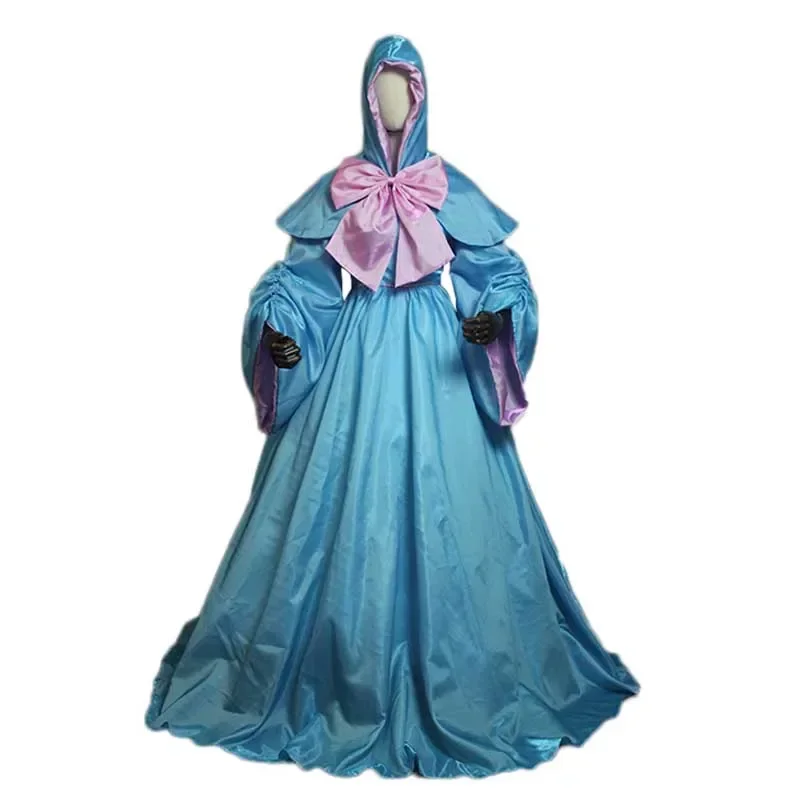 

New godmother Cosplay Costume adult Halloween costumes for women fancy fairy Godmother Costume dress custom made