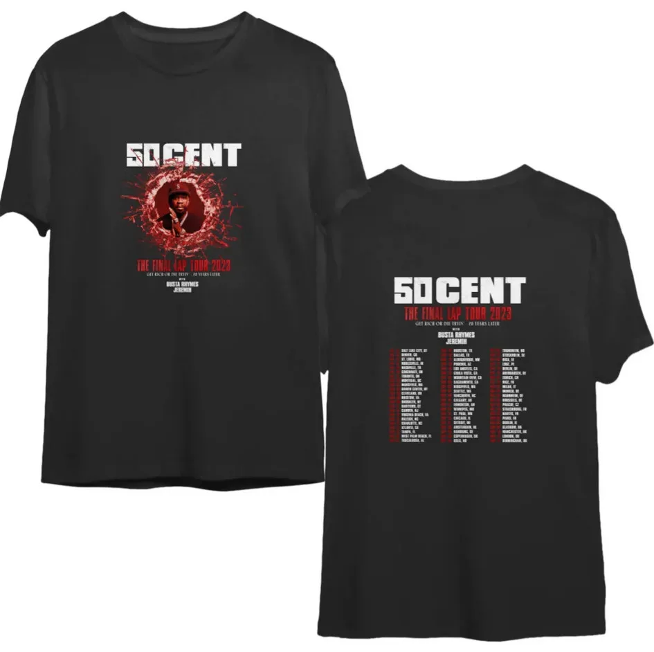 50 Cent the Final Lap Tour 2023 T-shirt, 50 Cent Merch, The Final lap Concert