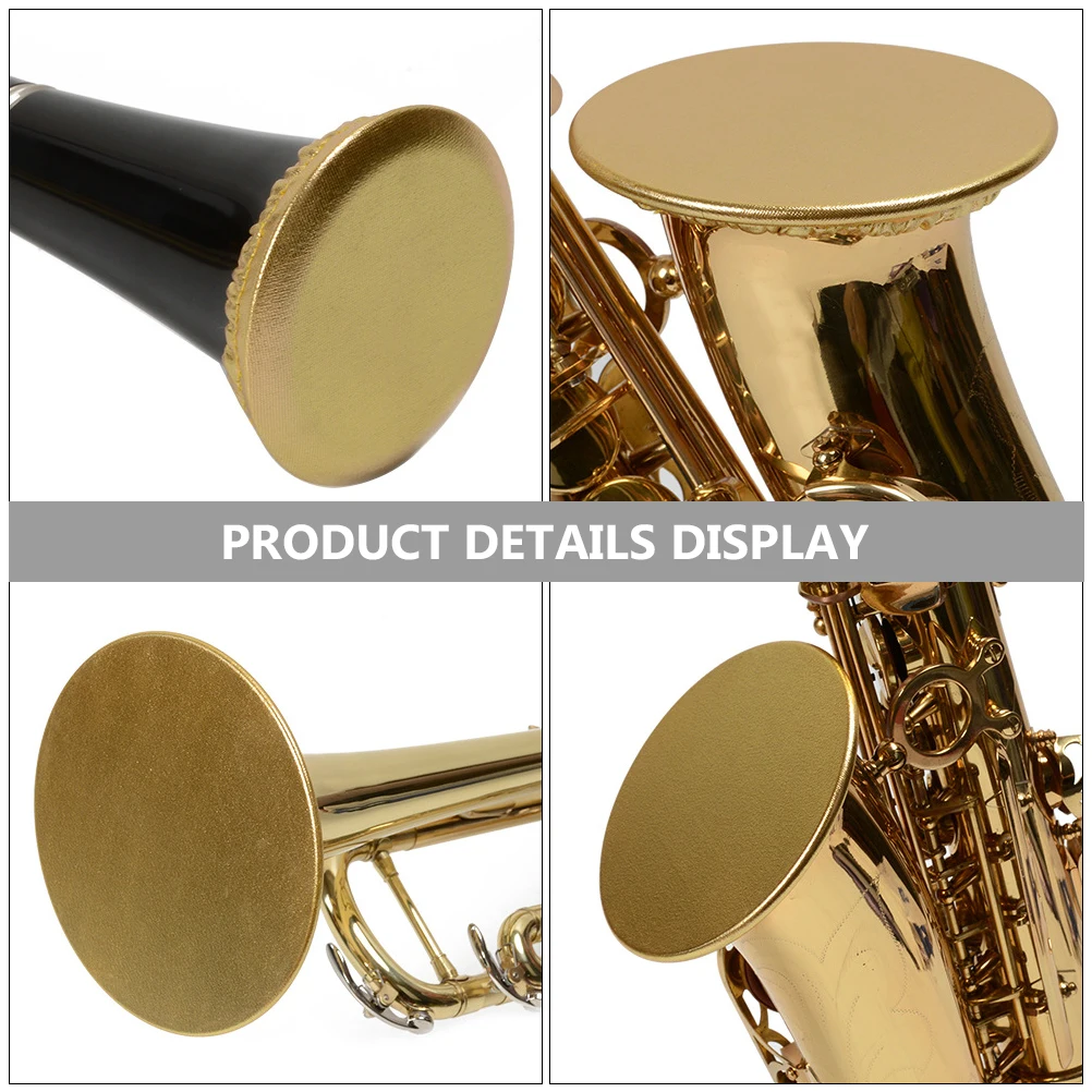 

Tenor Saxophone Bell Covers Clarinet Instrument Golden Bronzing Cloth for