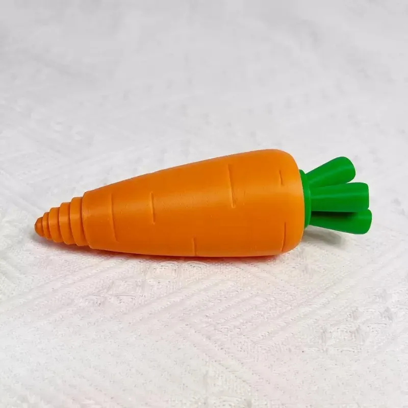 Funny Carrot Retractable Sword 3D Printed Telescopic Blade Fidget Toy Stress Relief Kids Prank Gift Party Trick