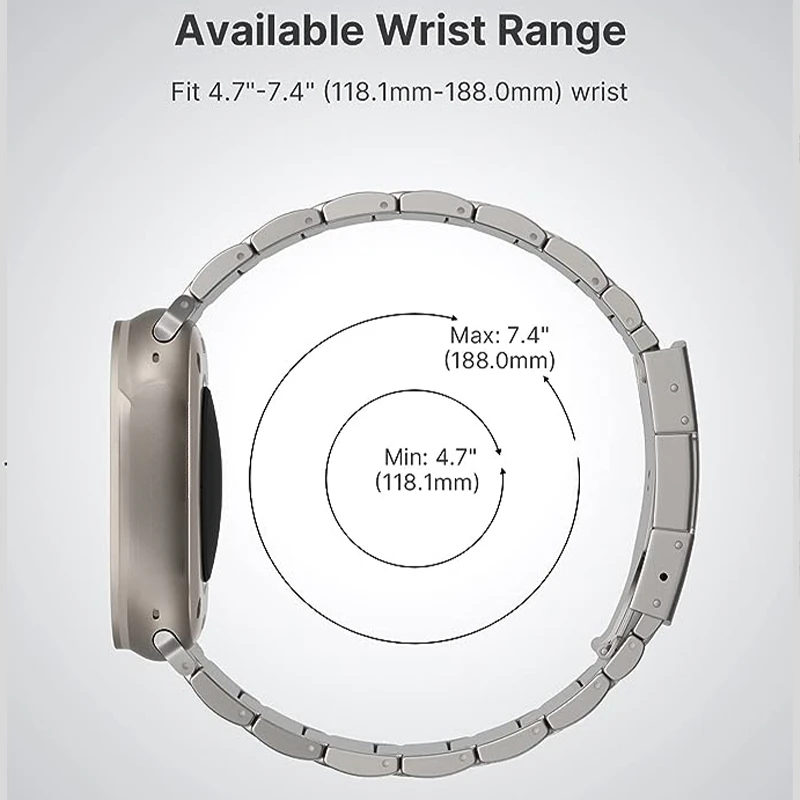 Ultra Light Titanium Band 49mm Compatible for Apple Watch Ultra Metal Band - Titanium Metal Bracelet