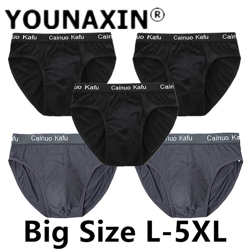 

5 Pieces/Lot Big Size Men's Underwear Briefs Comfortable Underpants Larger Breathable Sexy Undies L XL 2XL 3XL 4XL 5XL