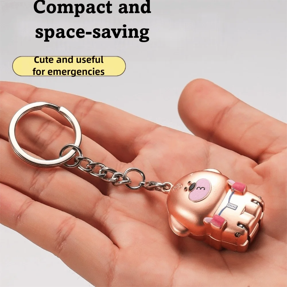 Zan الكلب شكل مسمار المقص المفاتيح الفولاذ المقاوم للصدأ طوي أظافر المتقلب كيرينغ صغير أظافر المقص الأصدقاء