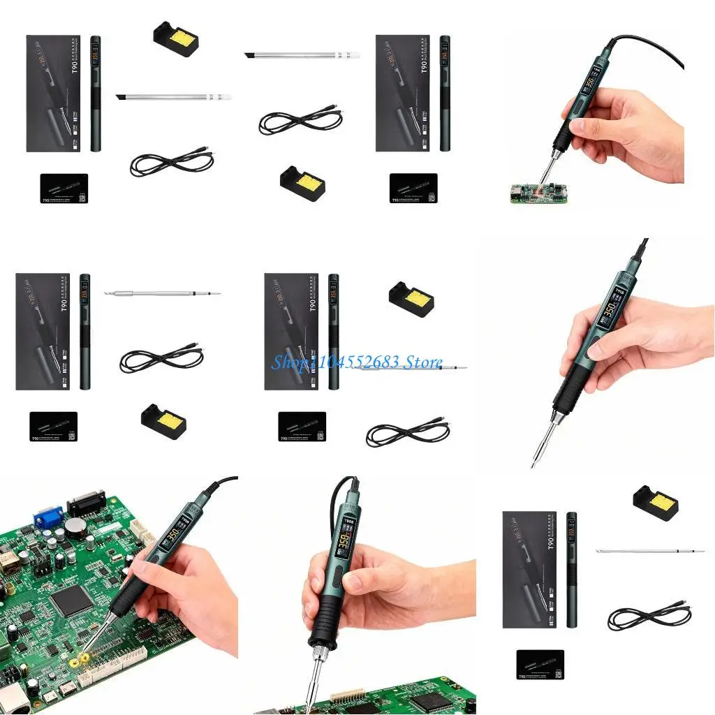 Y6GD DC9~28V Input High Power Soldering Iron Built for Durability Featuring PID Technology and Color Screen  for Electronics