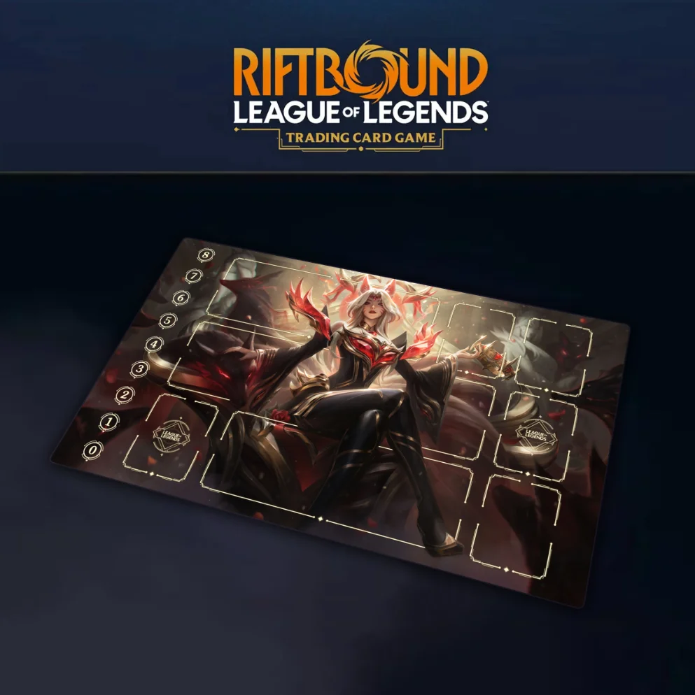 600*350*2mm Anime Game League of Legends LOL TCG Game Accessory DIY Card Playmat Jinx Irelia Kaisa Lux Collectibles Gift Toys