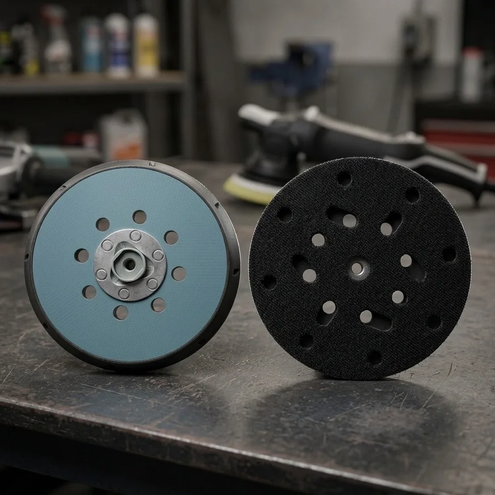 150mm Backing Plate for Dual Action Polisher Featuring Ventilated Cooling Channels and Heat Reduction Function