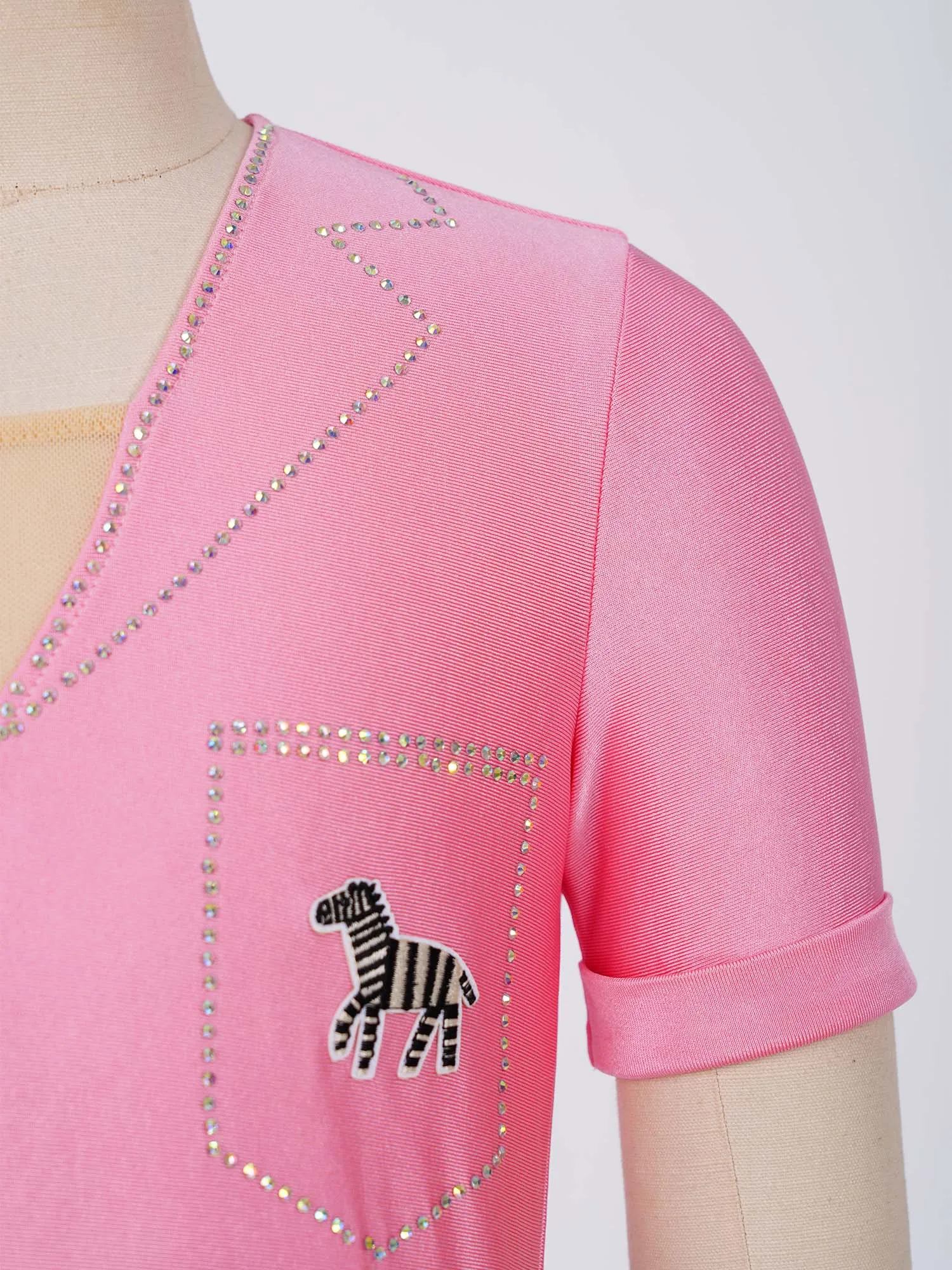Kids Girls Explorer Adventurer Costume Leopard Print Shiny Rhinestone Short Sleeve Crop Top with Shorts Stage Performance Outfit