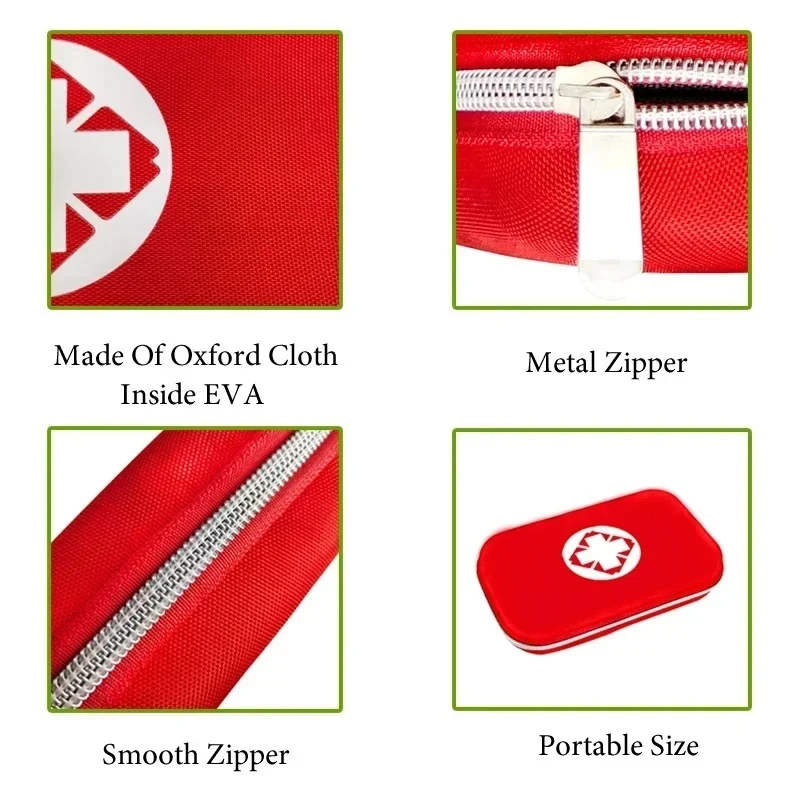 1/2/3Pcs Multilayer Pockets Portable Outdoor First Aid Kit Waterproof EVA Bag For Emergency Medical Treatment In Traveln Family