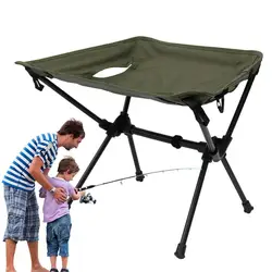 Camping Stool Aluminum Alloy Portable Stool Retractable Hiking Chair Outdoor Backpacking Stool For Outdoor BBQ Fishing