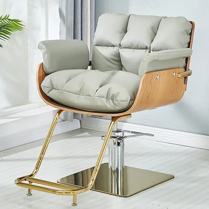 

Hairdresser Recliner Barber Chair Beauty Professional Luxury Barbershop Salon Chair Swivel Silla De Barbero Salon Furniture
