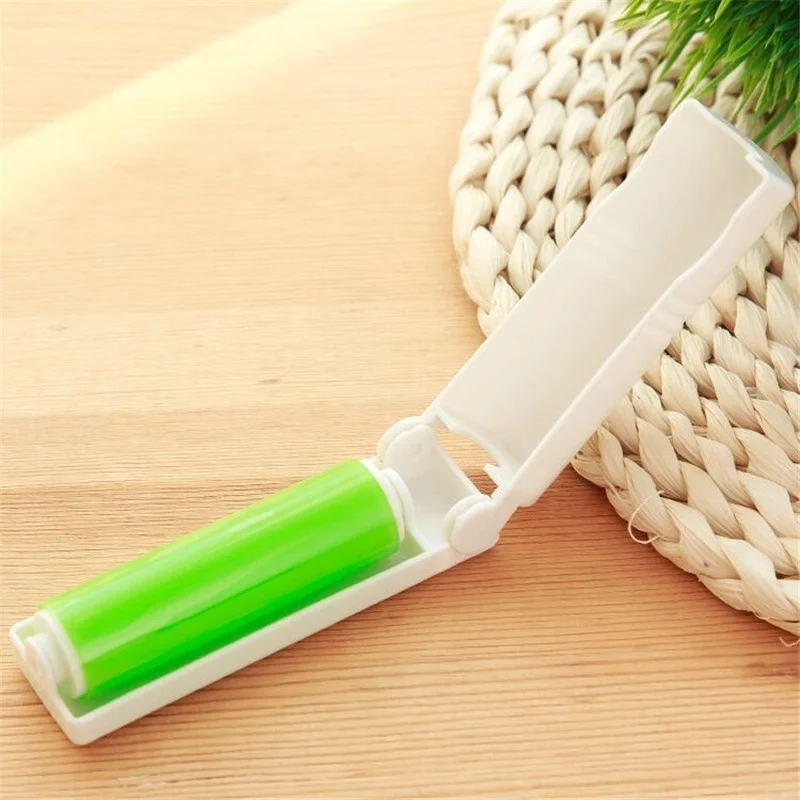 Sticky Portable Clothes Lint Roller with Cover Washable Dust for Wool Sheets Fluff Pet Hair Cleaning Tools Home