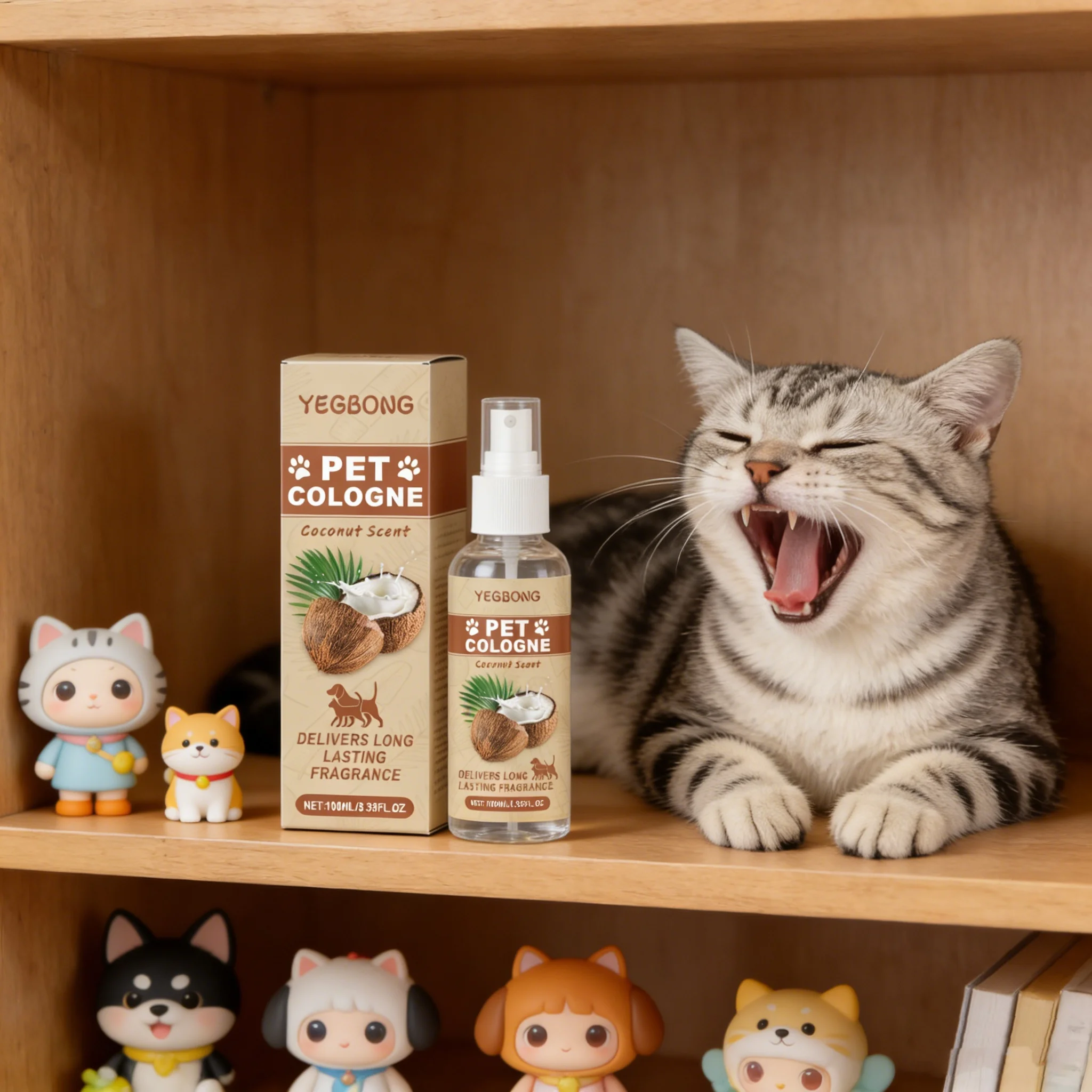 Yegbong Coconut Oil Pet Deodorizer Spary For Cat And Dogs Bad Odor Removal Lasting Fresh For Smelly Sofa Bad Breath Pet Supplies