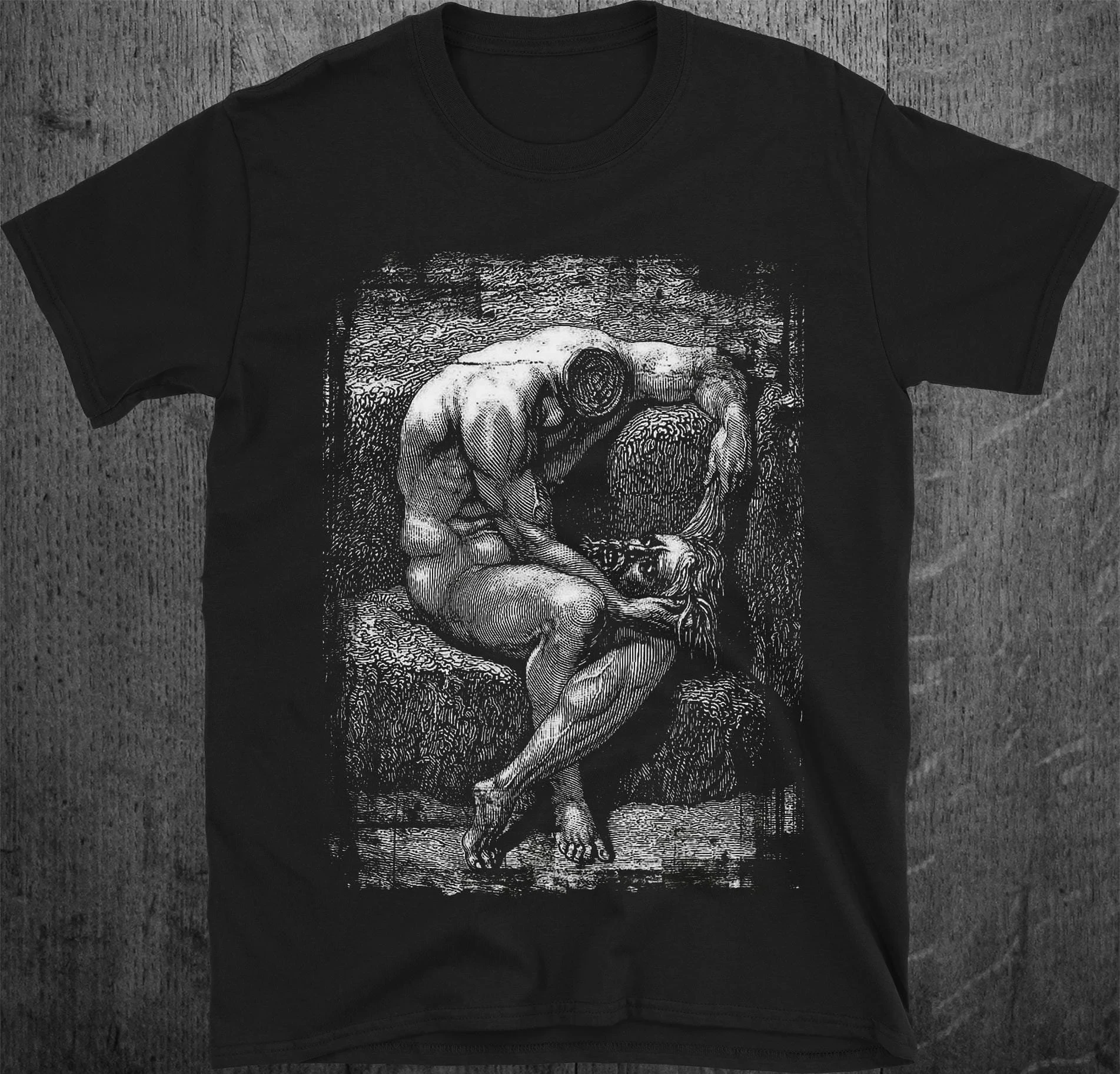 Gustave Doré T-Shirt: Headless Man, Dante's Inferno Art,Four season popular unisex T-shirt