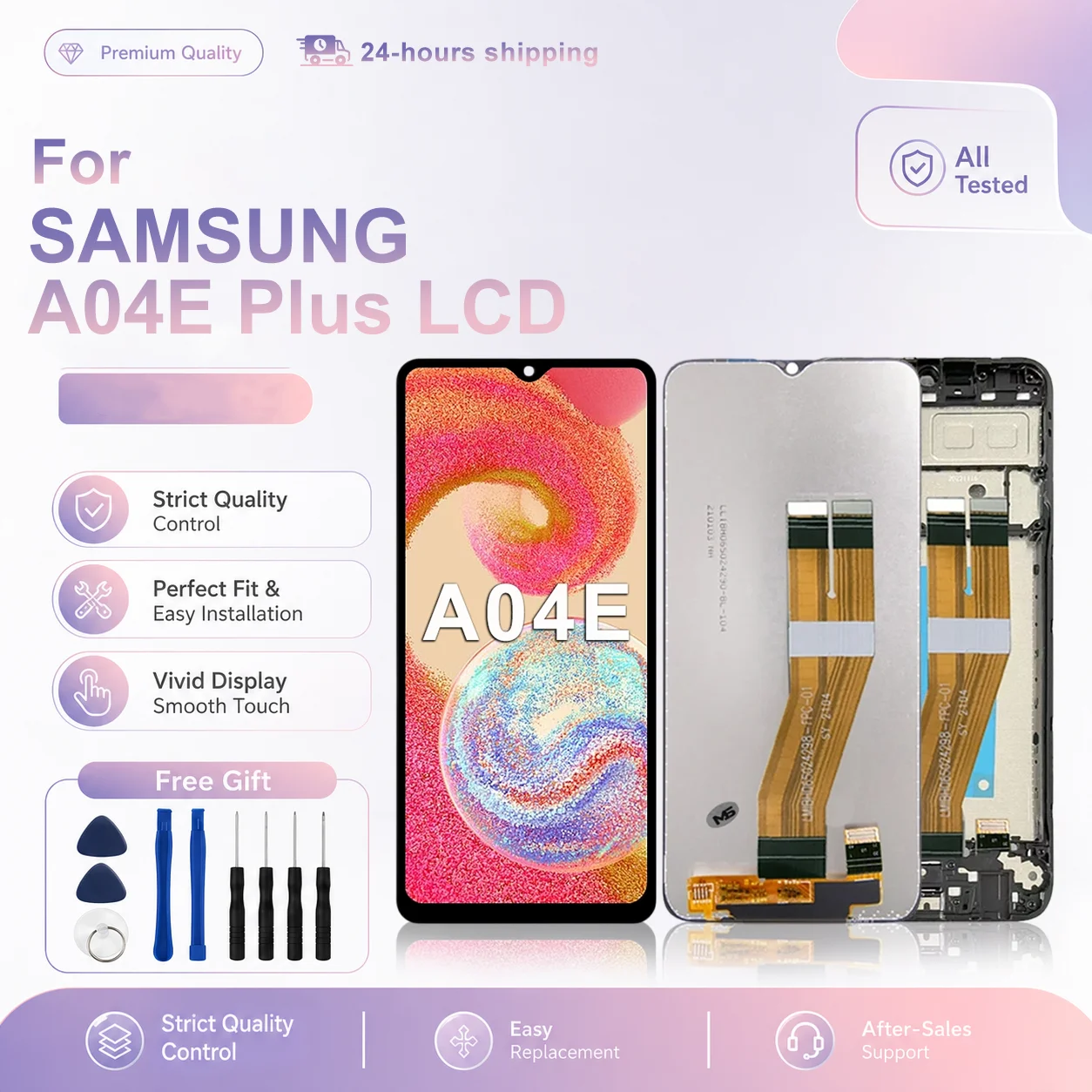 6.5" IPS Screen For Samsung Galaxy A04E LCD  Display Touch Screen For Samsung A04E Display SM-A042F SM-A042F/DS LCD Replacement