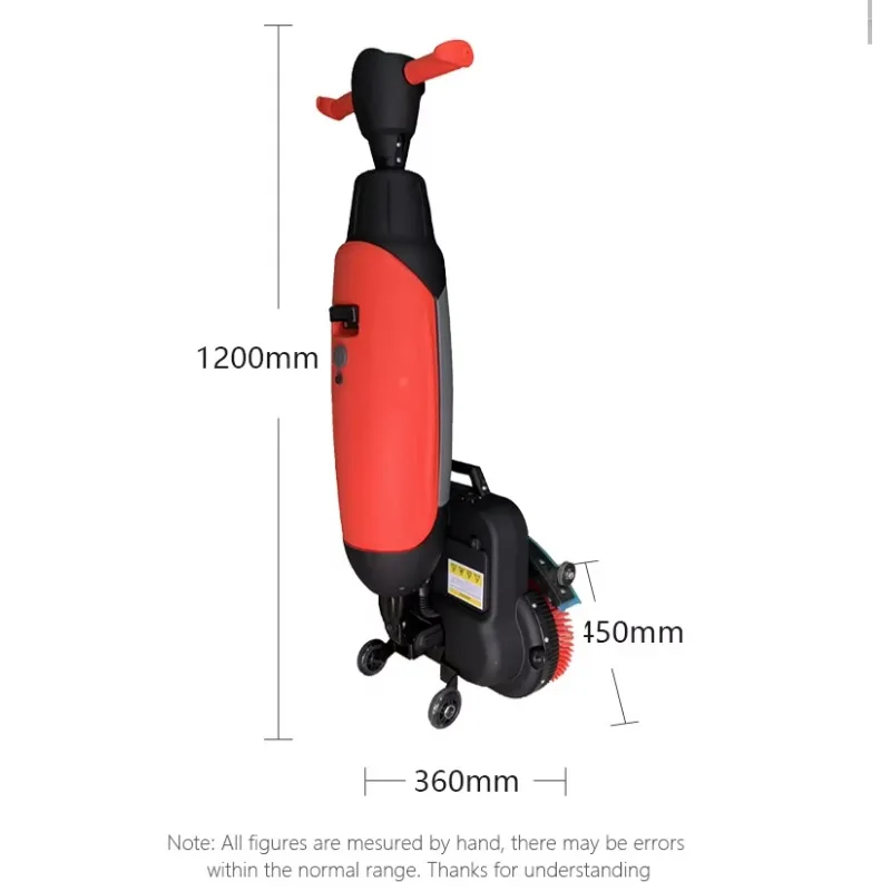 C430BN Mini máquina elétrica de limpeza de piso, automática, mão, push, caminhada, para polimento