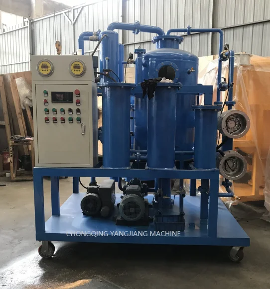 Mobile Type Waste Hydraulic Oil Vacuum Cleaning Recycling Purifier Machine