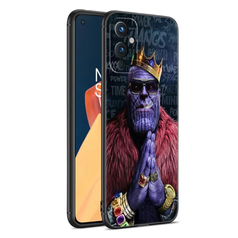 Marvel Superheroes Black Silicone Phone Case For OnePlus 9 10 11 12 ACE 2V Pro 9RT 10T 10R Nord CE 2 3 Lite N10 N20 N30 5G