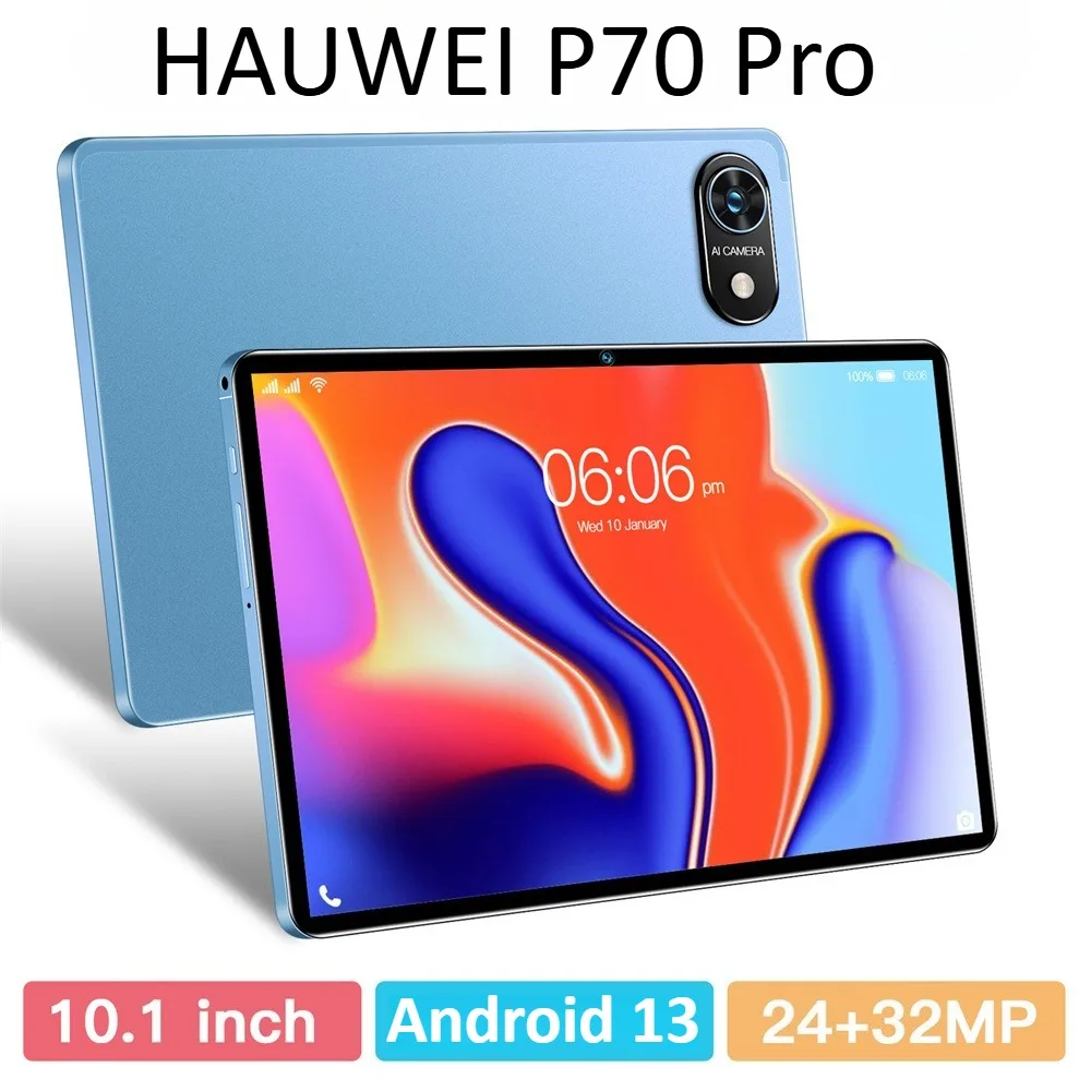 

2025 Глобальная версия Pad P70 Pro Tablet 10,1 дюйма Android 13 Оригинальный планшет 4G 5G Dual Sim Tablets 12000 мАч Детский планшетный ПК