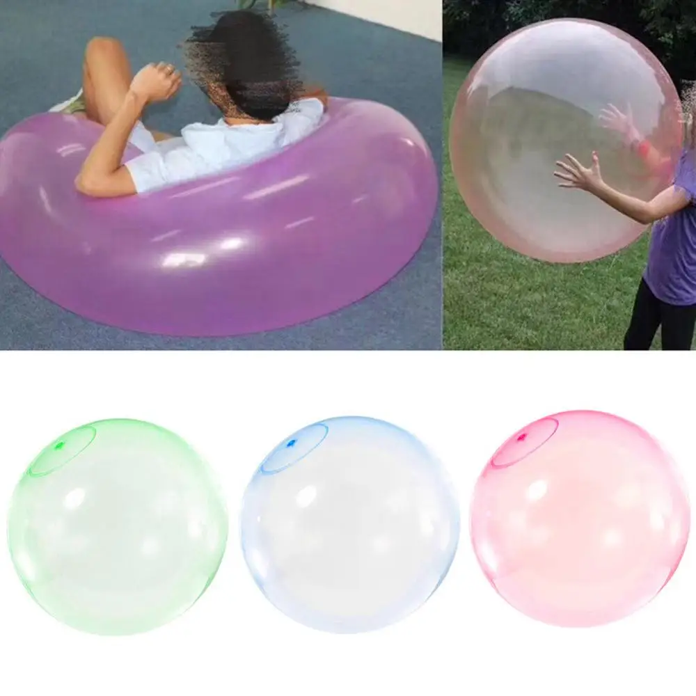 120CM Children Outdoor Soft Squishies Air Water Filled Bubble Ball Blow Up Balloon Toy Fun Party Game for Kids Inflatable Gift