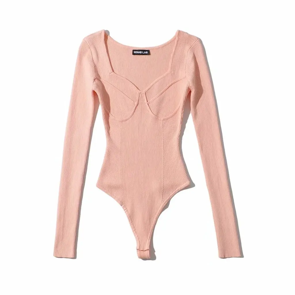 

Geometric Texture Knitted Jumpsuit V-Neck Pullover Heavy Industry Style Five-Color Spring Autumn Street Hipster Women's Top