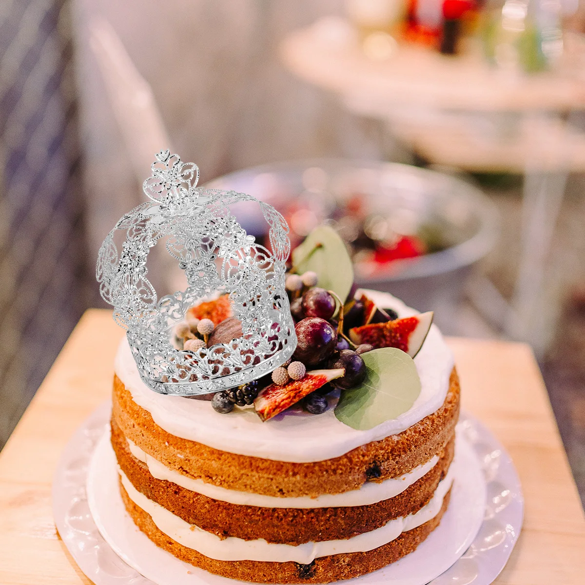 

Elegant Crown Ornaments for Birthday Cake Decor Kids Party Topper Safe Non Edible Cake Toppers Celebrations Dessert Crown Decor