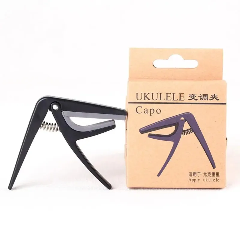 Professional Ukulele Capo Single-handed Quick Change Ukelele Capo 4 Strings Hawaii Guitar Capos Guitar Parts & Accessories