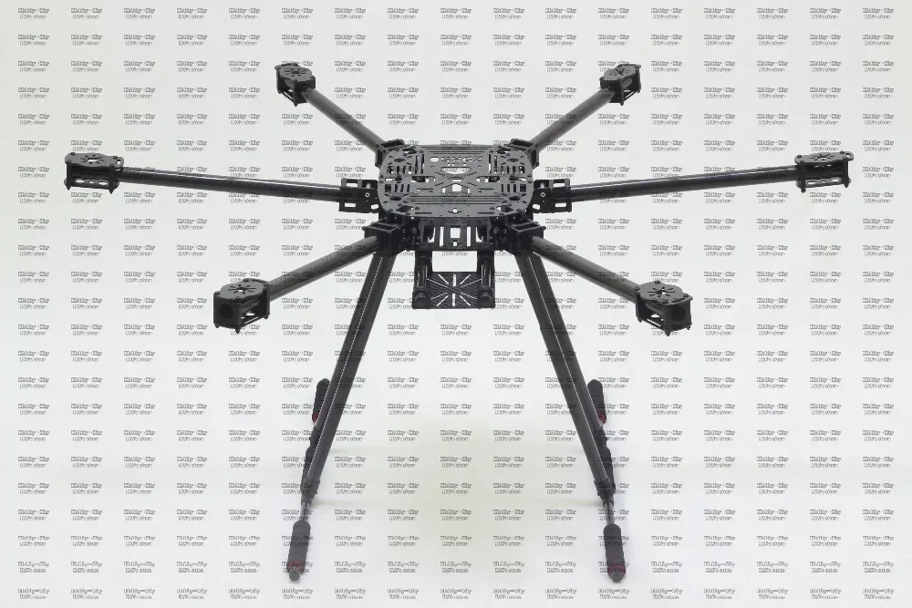 ZD850 Full Carbon Fiber ZD 850 Hexa-Rotor Frame Foldable Arm Hexacopter Frame Kit with Unflodable Landing Gear for FPV